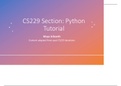 Python/Numpy Tutorial.