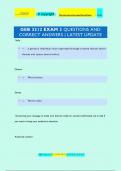 GEB 3212 EXAM 3 QUESTIONS AND  CORRECT ANSWERS | LATEST UPDATE