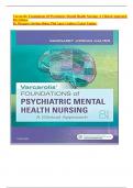 Varcarolis' Foundations Of Psychiatric-Mental Health Nursing: A Clinical Approach 8th Edition By Margaret Jordan Halter Phd Aprn (Author) Latest Update.