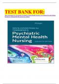 Test bank for Davis Advantage for Townsend's Psychiatric Mental Health Nursing, 11th Edition  by Karyn I. Morgan RN MSN APRN-CNS (Author)