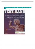 Physical Examination And Health Assessment 8th Edition Jarvis Test Bank