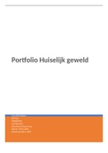 Portfolio huiselijk geweld (verantwoording en beschouwing) 