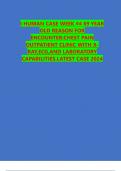 I HUMAN CASE WEEK #4 69 YEAR OLD REASON FOR ENCOUNTER:CHEST PAIN OUTPATIENT CLINIC WITH XRAY,ECG,AND LABORATORY CAPABILITIES.LATEST CASE 2024
