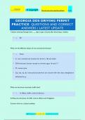 GEORGIA DDS DRIVING PERMIT  PRACTICE QUESTIONS AND CORRECT  ANSWERS | LATEST UPDATE