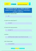 HONDROS NUR 232 PEDS EXAM 2 QUESTIONS AND CORRECT ANSWERS |  LATEST UPDATE