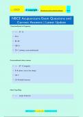 NBCE Acupuncture Exam Questions and  Correct Answers | Latest Update