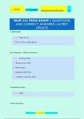 NUR 232 PEDS EXAM 1 QUESTIONS  AND CORRECT ANSWERS | LATEST  UPDATE