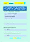 ORTHOPEDIC TECH EXAM TRACTION,  CASTS,AND SURGERY QUESTIONS AND  CORRECT ANSWERS | LATEST UPDATE