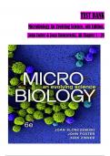 TEST BANK for Microbiology: An Evolving Science 6th Edition by Slonczewski & Foster; ISBN: 9781324033523, All 28 Chapters Covered, Verified Latest Edition