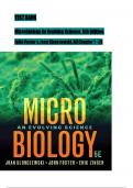 TEST BANK for Microbiology: An Evolving Science 5th Edition by Slonczewski & Foster; ISBN: 9780393419962, VH 1 TO 5//100% VERIFIED