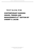 Test Bank for Contemporary Nursing, 8th Edition by Cherry All Chapters