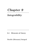 Mathematics- Integrability Easy and Unique Notes of Mathematics