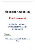 Depreciation Notes – Which Depreciation Method Best to Use for B.com / BS Chapter 016