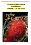 Organic Chemistry 6th Edition TEST BANK, ISBN: 9781260119107: Smith, Janice, All 29 Chapters Covered,