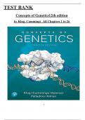 Concepts of Genetics 12th edition Test Bank by Klug, Cummings, All 26 Chapters Covered and Verified, ISBN: 9780134604718