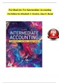 Test Bank for For Intermediate Accounting 3rd Edition by Elizabeth A. Gordon, Jana S. Raedy, Alexander J. Sannella