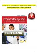 Test Bank For Pharmacotherapeutics for Advanced Practice Nurse Prescribers 5th Edition By Teri Moser Woo, Marylou V. Robinson | Chapter 1 – 55, Latest Edition|