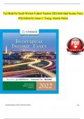 Test Bank For South-Western Federal Taxation 2022 Individual Income Taxes 45th Edition by James C. Young, Annette Nellen