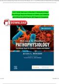 TEST BANK McCance & Huether’s Pathophysiology: The Biologic Basis for Disease in Adults and Children (9TH EDITION) by Julia Rogers All Chapters Completed ISBN:9780323789875 Newest Edition 2024 Instant Pdf Download