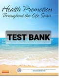 TESTBANK FOR HEALTH PROMOTION THROUGHOUT THE LIFE SPAN 8TH EDITION BY EDELMAN