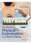 TEST BANK BATES GUIDE TO PHYSICAL EXAMINATION AND HISTORY TAKING 13TH EDITION BICKLEY