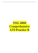 NSG 4060 Comprehensive ATI Practice B Latest Review winter 2022 Complete with ALL the Answers