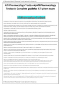 ATI Pharmacology Testbank/ATI Pharmacology Testbank Complete guide for ATI pham exam