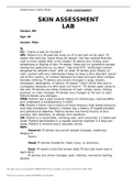 Case SKIN ASSESSMENT LAB Gender: Male S: CC: “I have a rash on my back” HPI: Patient is a 28-year-old male c/o of a red rash on his back. Pt states this rash has “been there for weeks” but has noticed that the rash is more visible after a hot shower. Pt d