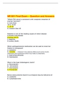 NR 601 Final Exam – Question and Answers