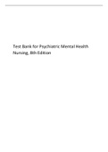 Test Bank for Psychiatric Mental Health Nursing, 8th Edition.pdf