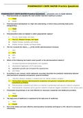 PHARMACEUT CNPR NAPSR Practice Questions