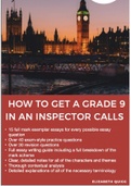 Get A Grade 9 in An Inspector Calls: ideal for catch-up and the 2022 and 2023 exams