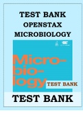 OPENSTAX MICROBIOLOGY TEST BANK OpenStax Microbiology THIS TEST BANK COVERS ALL CHAPTERS 1-26 OF THE BOOK