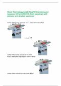 Wood Technology Safety Quiz/60 Questions and Answers 100% CORRECT.(Fully explained with pictures and detailed solutions)