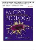 COMPLETE TEST BANK For Microbiology with Diseases by Body System by Robert Bauman. 5TH EDITION.COVERS ALL CHAPTERS.100% VERIFIED ANSWERS.