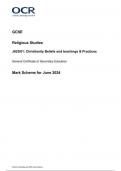 OCR GCSE Religious Studies  (J625_01) Mark scheme_ June 2024