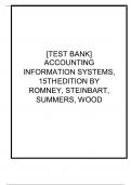 Test Bank For Accounting Information Systems 14th Edition by Marshall Romney, Paul Steinbart||ISBN NO:10,0134474023||ISBN NO:13,978-0134474021||All Chapters||Complete Guide A+