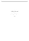 PSY 330 Renfro week 5 Final Paper: Integrative Personality Theory. Ashford University