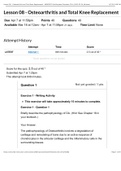 VCE Lesson 08 - Osteoarthritis and Total Knee Replacement - NRSG2570- Multisystem Disorders