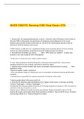 NURS 2300 FE, Nursing 2300 Final Exam with 86 Terms Answer Key- UTA