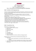 Exam (elaborations) ATI NUTRITION PROCTORED FR (Part 1 Part 2 Part 3) ATI Nutrition Proctored Part 1: General Notes Part 2: Focused Review Notes Part 3: ATI Rational with Additional/Supported Information PART 1: GENERAL NOTES (Important Facts) • Be wary o