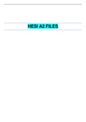 HESI A2 FILES |VERIFIED SOLUTION 