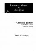 Solution Manual For Criminal Justice An Introduction, 14th Edition by Frank Schmalleger, All Chapters, 2024