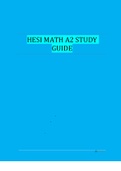 HESI MATH A2 STUDY  GUIDE