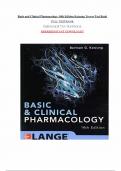 BASIC AND CLINICAL PHARMACOLOGY 14TH EDITION KATZUNG TREVOR TEST BANK COMPLETE TEST BANK ALL 64 CHAPTERS QUESTIONS WITH SOLUTIONS AND RATIONALES