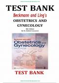 Test Bank For Beckmann and Ling's Obstetrics and Gynecology 8th Edition by Dr. Robert Casanova All Chapters (1-50) | A+ ULTIMATE GUIDE 2020