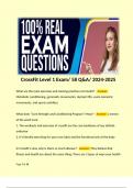 CrossFit Level 1 Exam/ 58 Q&A/ 2024-2025 