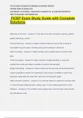 FICEP Exam Study Guide with Complete Solutions