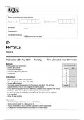 AQA AS PHYSICS Paper 1 JUNE 2024 QUESTION PAPER