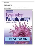 Test Bank for Porth's Essentials of Pathophysiology 5th Edition by Tommie L Norris| Guide A+